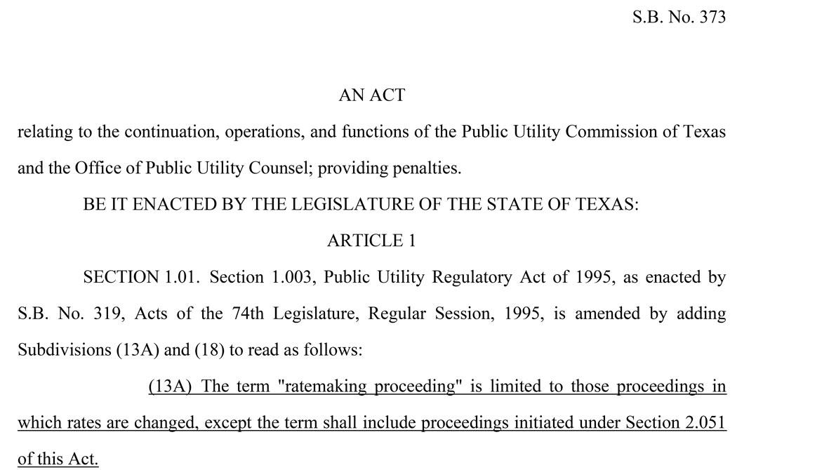 Deregulation of the wholesale electric market passes in a PUCT sunset bill.